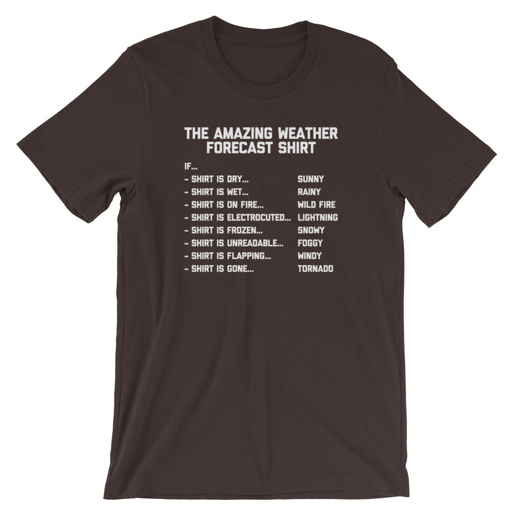 The Amazing Weather Forecast T-Shirt (Unisex) – NoiseBot.com