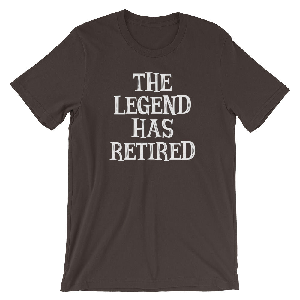 The Legend Has Retired T-shirt (unisex) – Noisebot.com