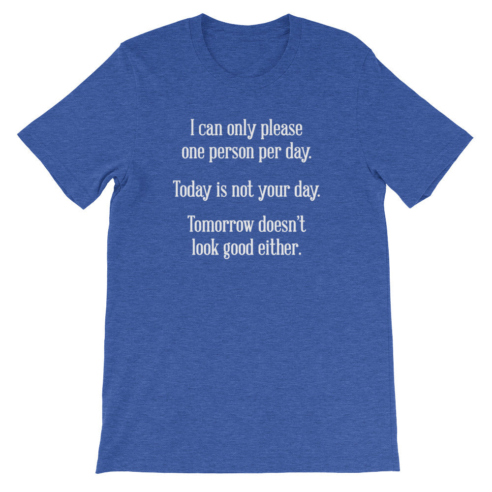 I Can Only Please One Person Per Day T-Shirt (Unisex) – NoiseBot.com