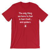 The Only Thing We Have To Fear Is Fear Itself (And Spiders) T-Shirt (Unisex)